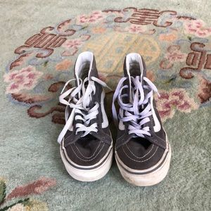 Gray high top vans